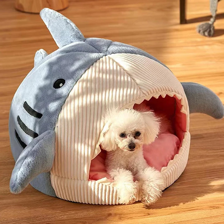 Luxury Plush Shark Pet Bed